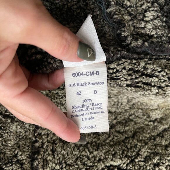 Joseph & Lyman Luxurious Black Shearling Sheepskin Fur Jacket Coat Size 42 Chile - Picture 6 of 10